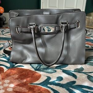 Michael Kors Gray Satchel with Sleek Design